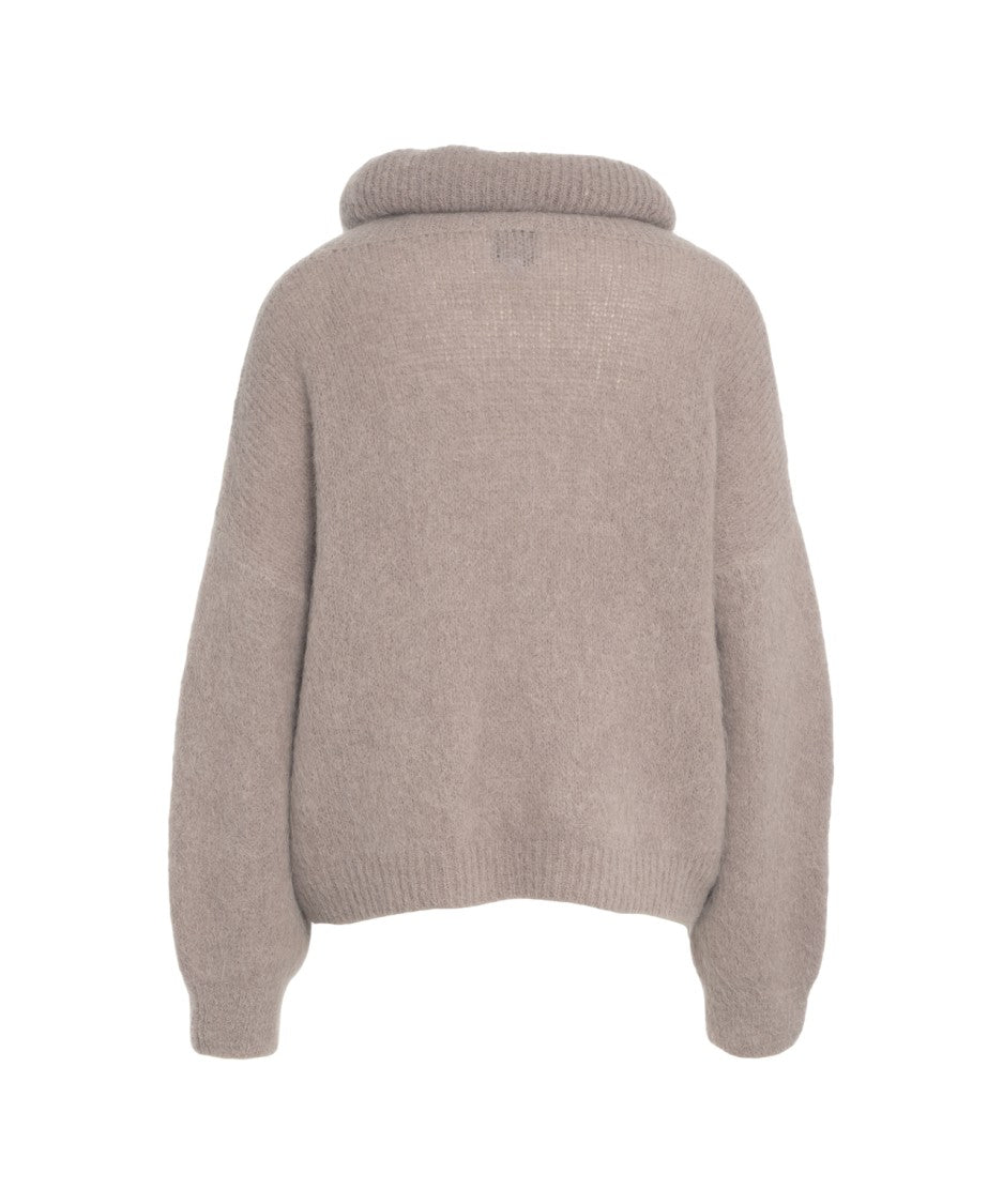 Americandreams Oversized Turtleneck Sweater With Soft Knit Texture