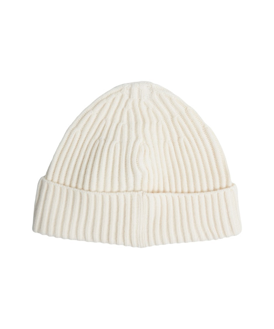 Stone Island Ribbed Virgin Wool Beanie