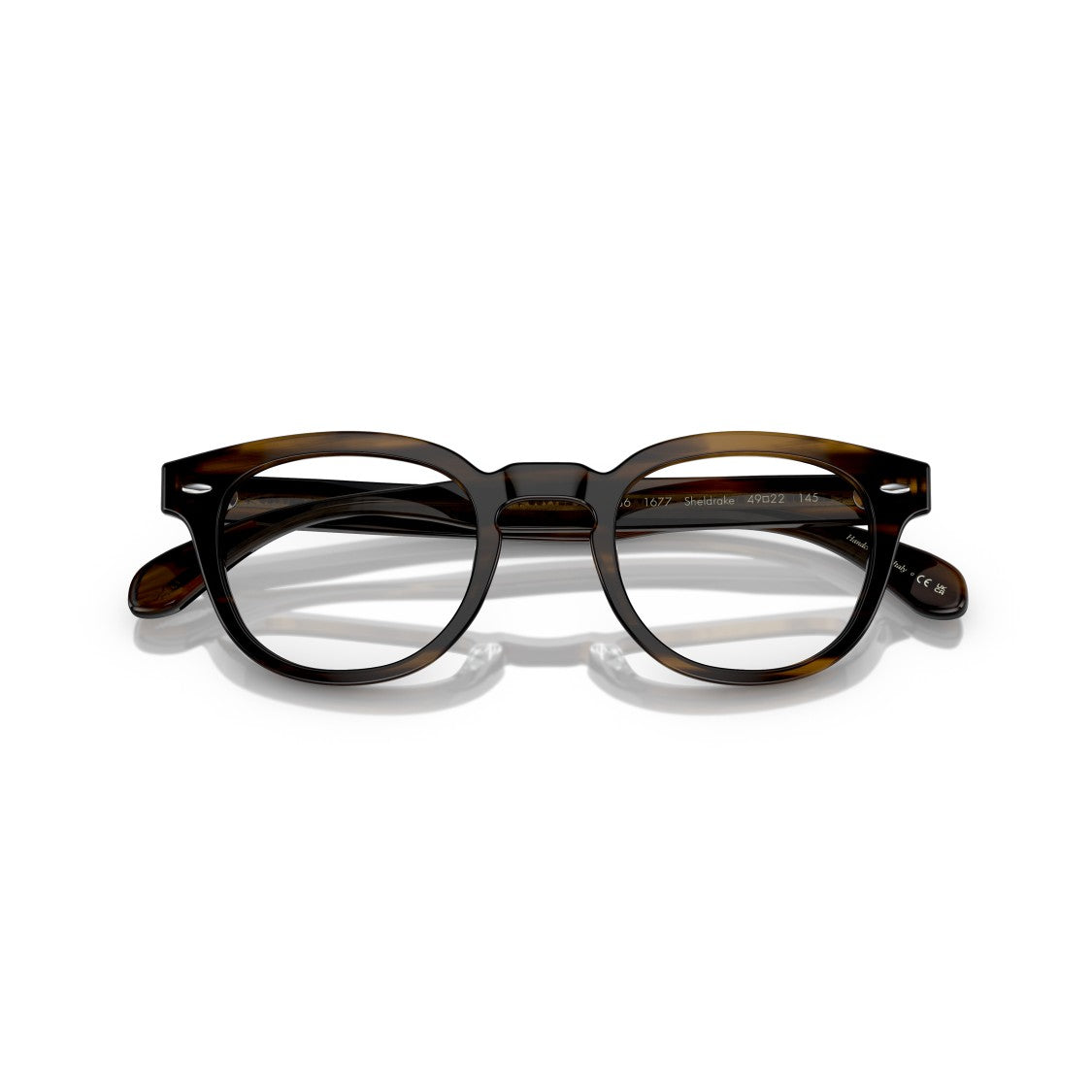 Oliver Peoples Tortoiseshell Round Eyeglasses With Keyhole Bridge