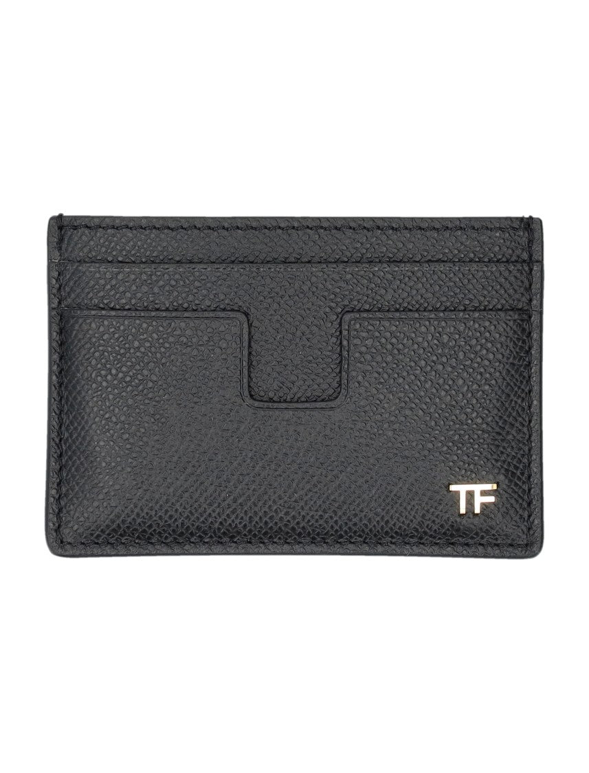 Tom Ford Textured Black Leather Card Holder