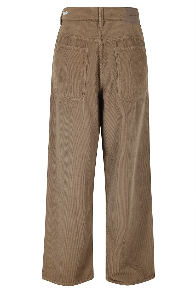 Sunflower Taupe Super Wide Corduroy Cotton Wide-Leg Pants