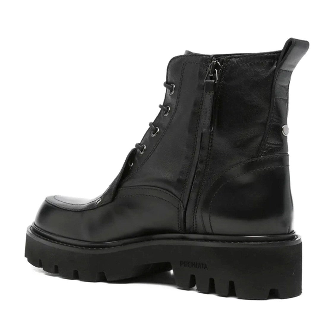 Premiata Black Sheep Leather Lace-Up Boots