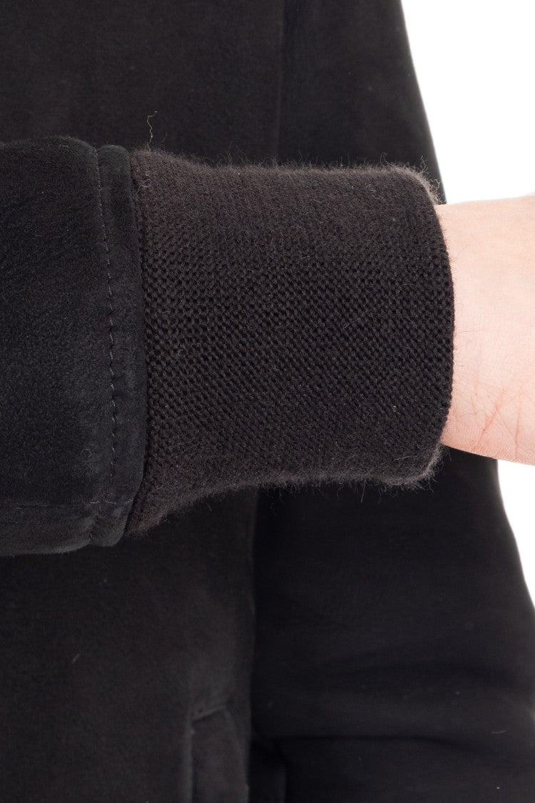 Giorgio Brato Zipped Shearling With Knit Panels