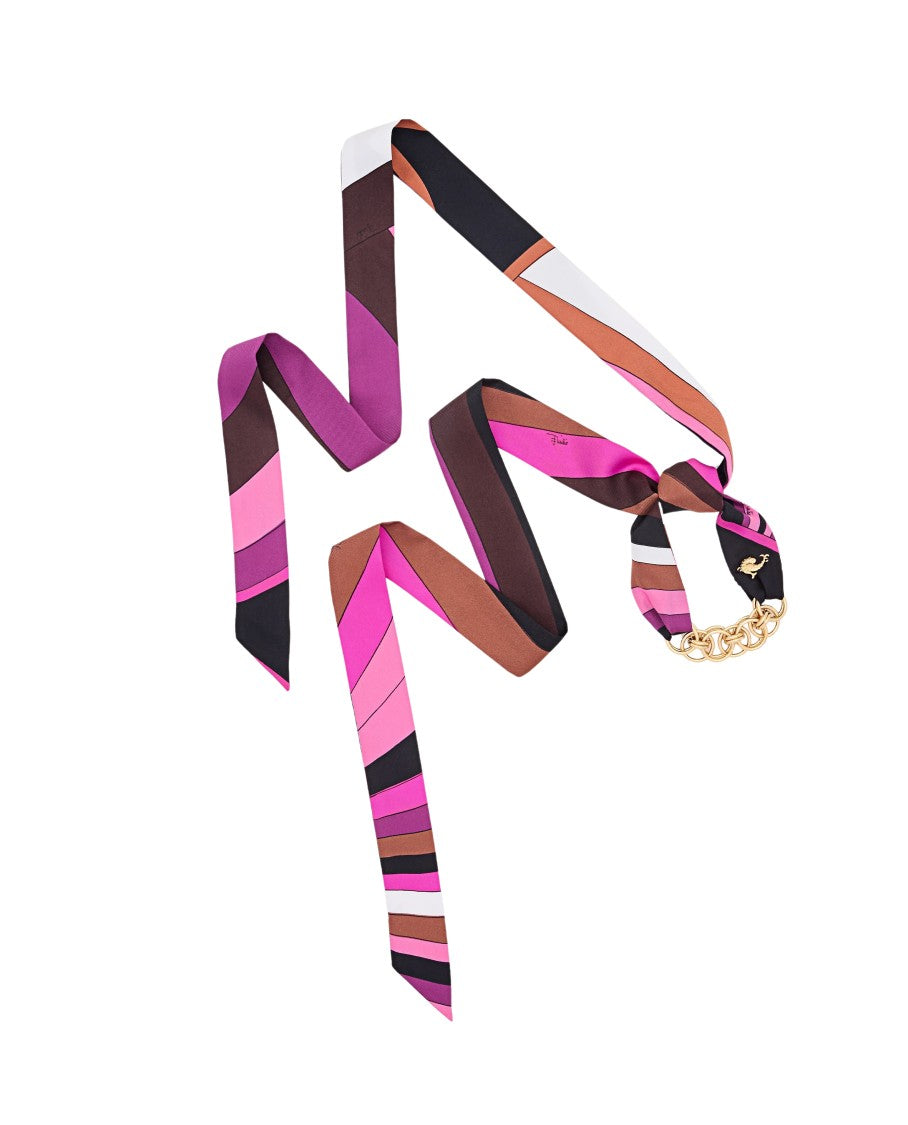 Pucci Silk Twill Bandeau Chain Bracelet