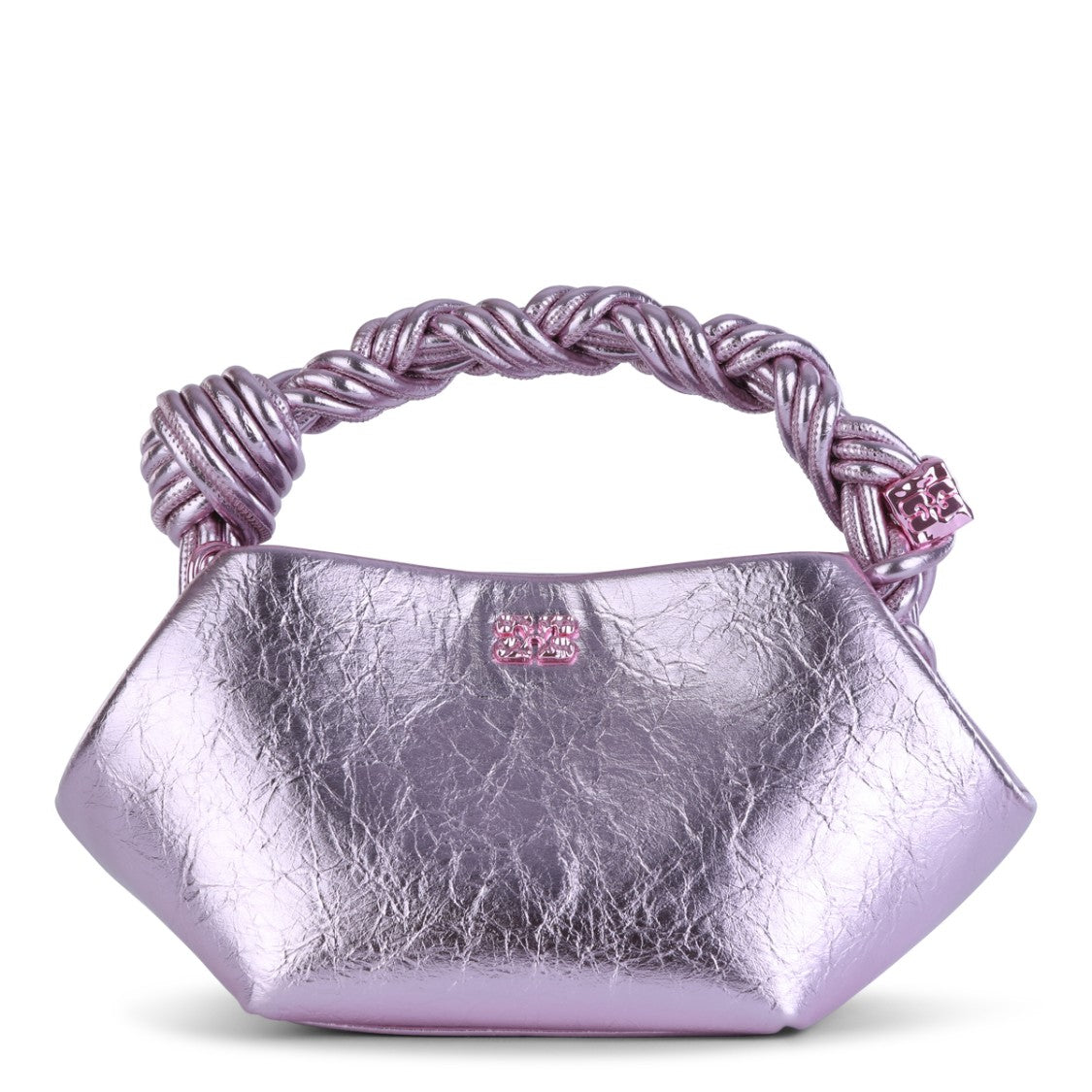 Ganni Metallic Top Handle Bag