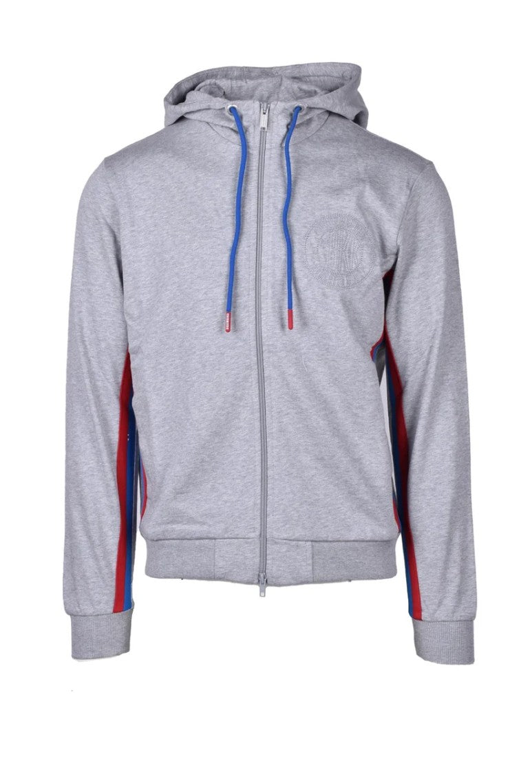 Bikkembergs Grey Cotton Crewneck Sweatshirt
