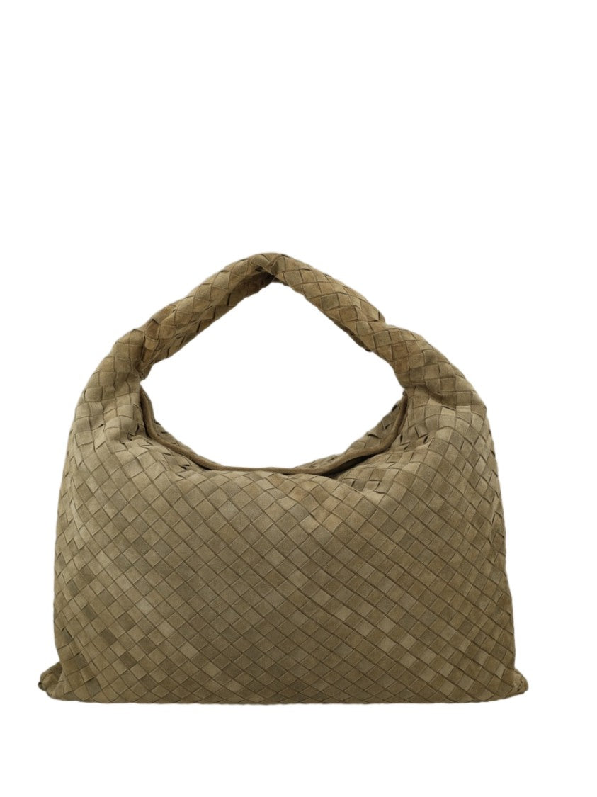 Bottega Veneta Large Woven Leather Shoulder Bag With Seamless Design