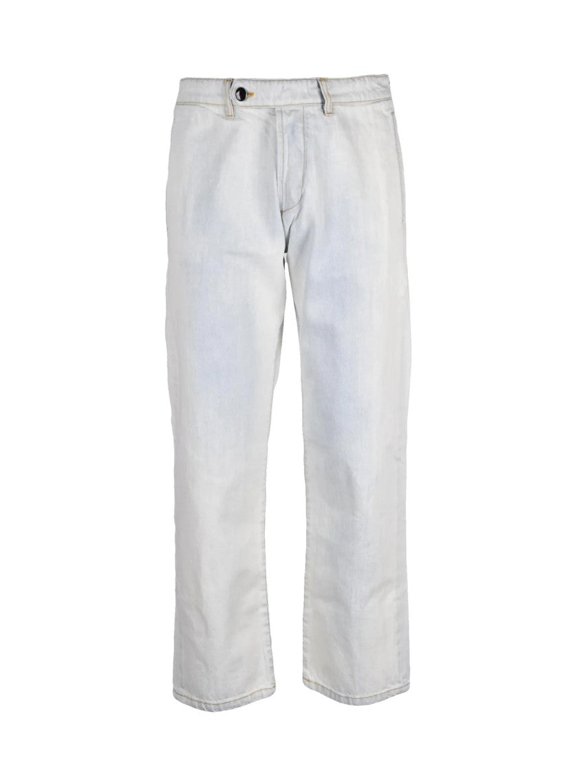 Officina 36 Light Blue Men Cotton Jeans
