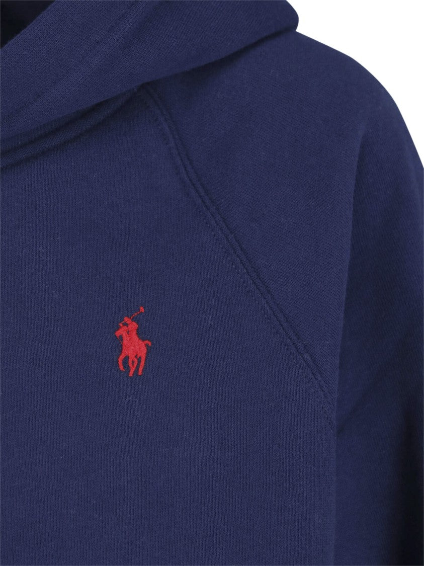 Polo Ralph Lauren Navy Cotton Logo Hoodie