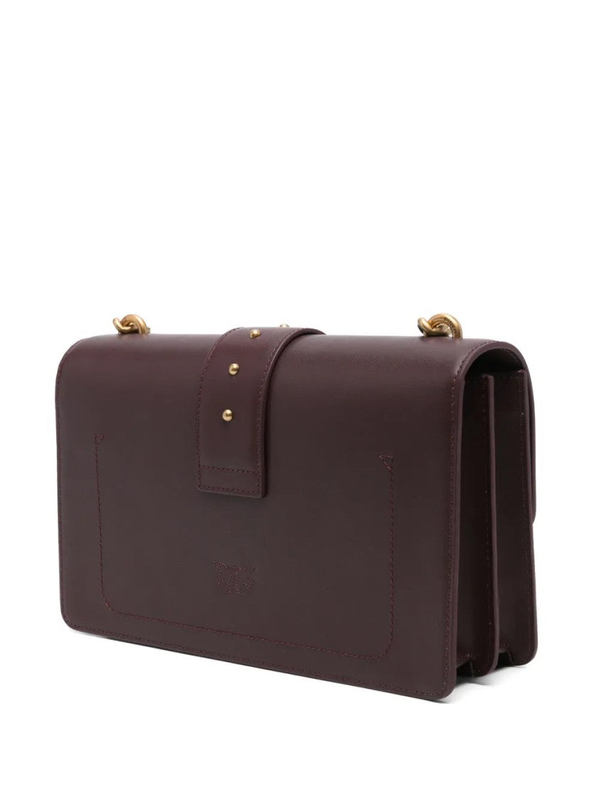 Pinko Love Leather Crossbody Bag