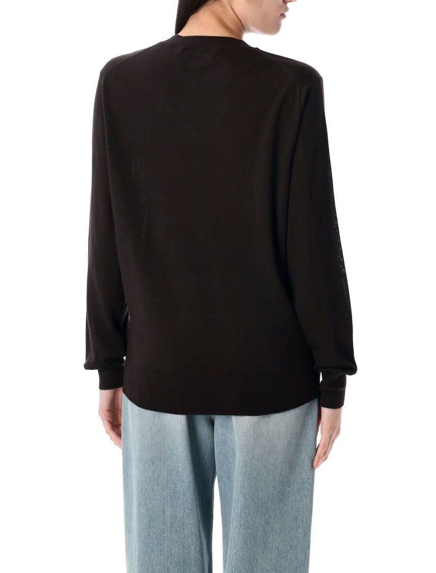 Rhea Classic Black Crew Neck Sweater