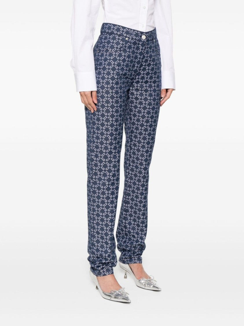 Givenchy High-Waisted Tapered Jeans With Distinctive Pattern
