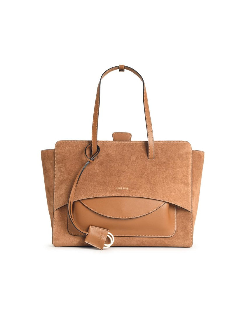 Hidesins 'Flap' Cognac Leather Bag