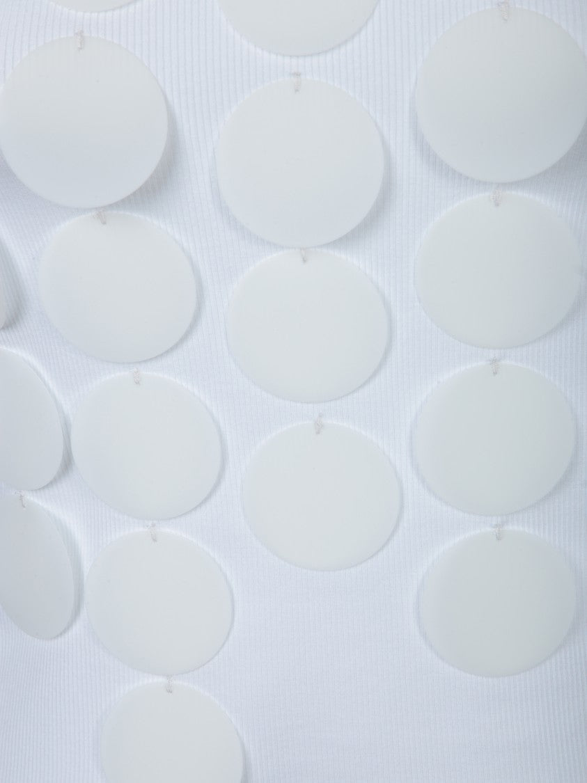 Msgm Sleeveless Top With Ribbed Neckline