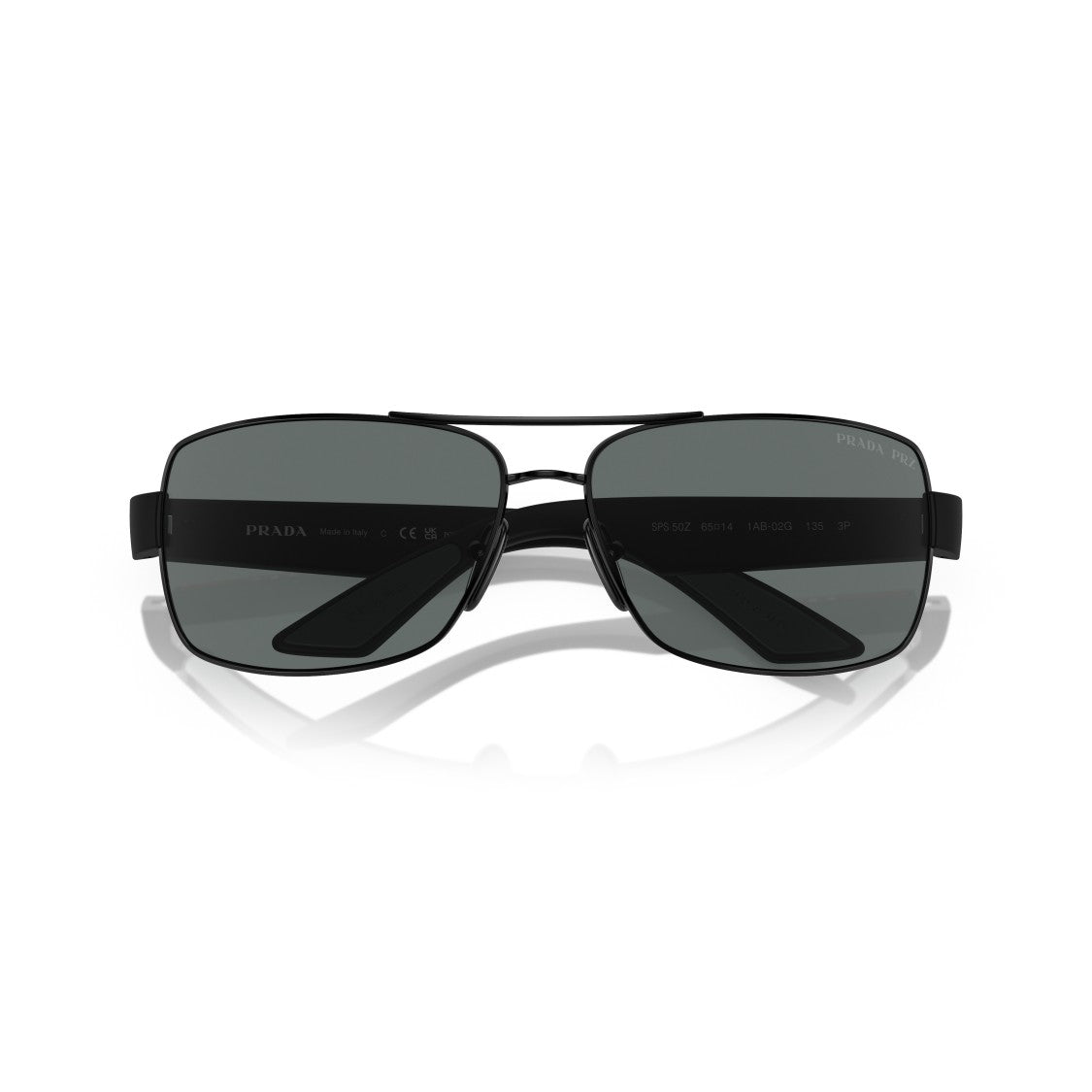 Prada Linea Rossa 0Ps 50Zs Rectangular Metal Frame Sunglasses