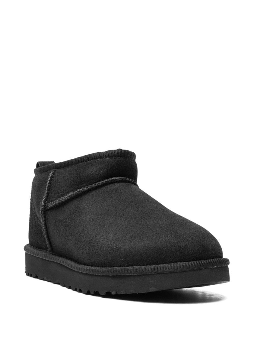 Ugg Calf Suede Boots With Shearling Appliqué