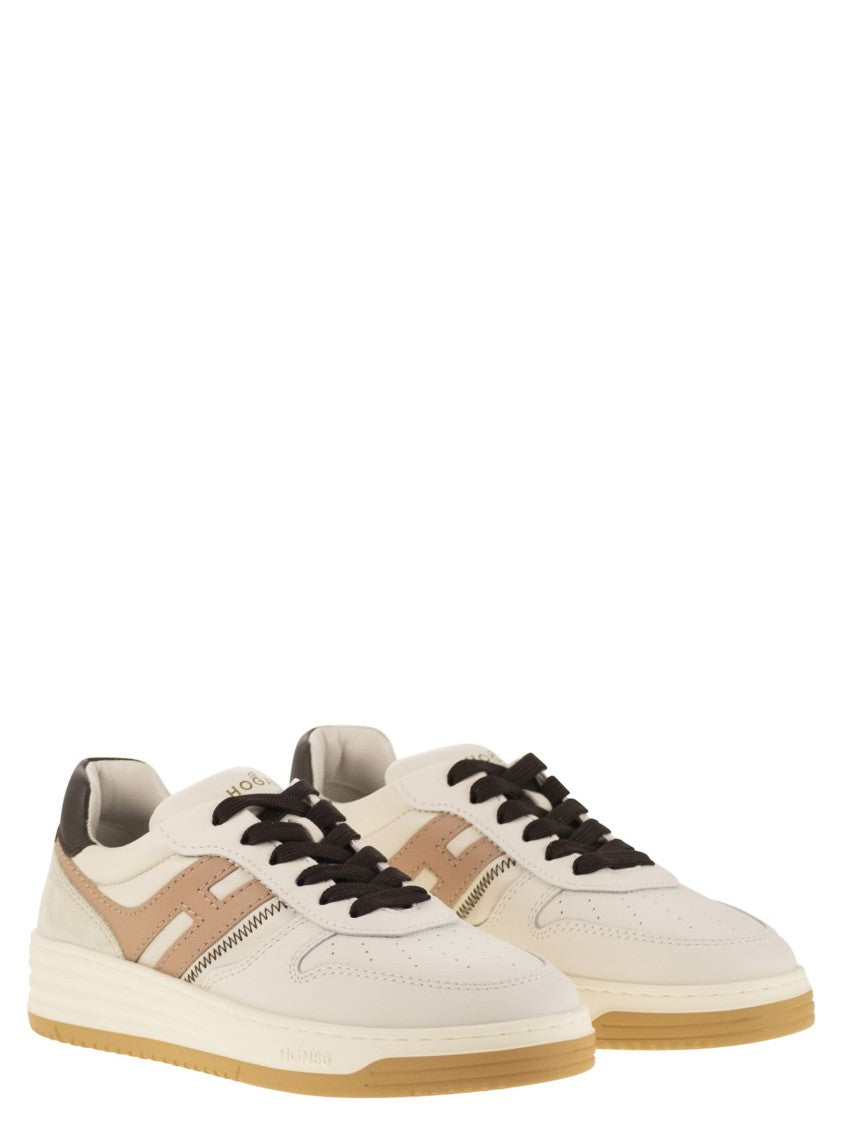 Hogan H630 - Leather Trainers With H On The Side