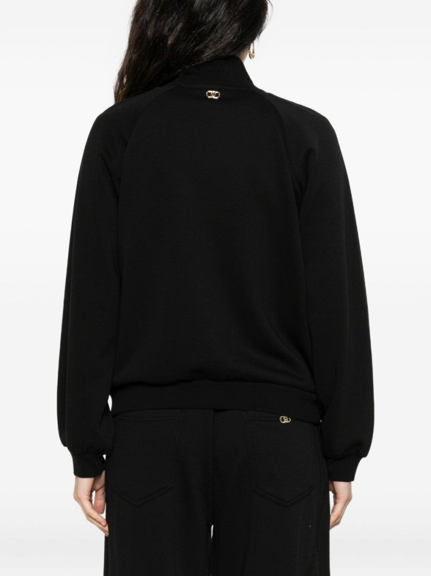 Liu Jo High Collared Black Sweater