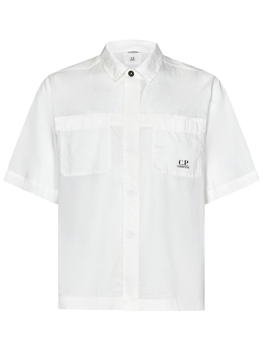 C.P. Company Boxy Fit Cotton Muslin Shirt