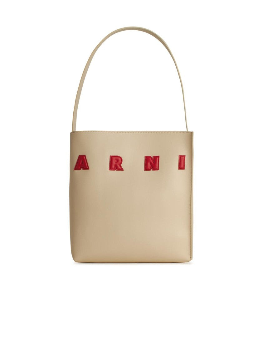 Marni Museo' Ivory Leather Bag