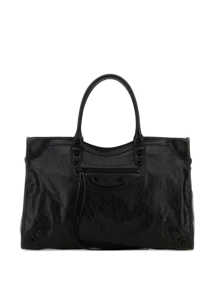 Balenciaga Rectangular Black Lamb Leather Bag