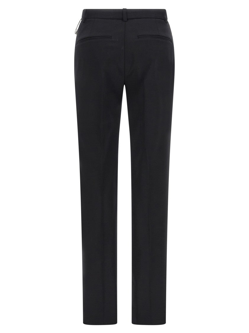 Versace Cut-Out Stretch Wool Pants