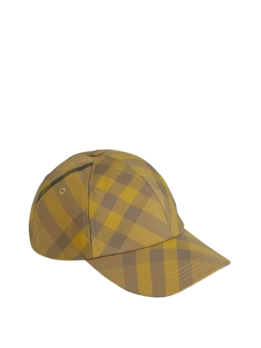 Burberry Structured Cap With Classic Check Pattern