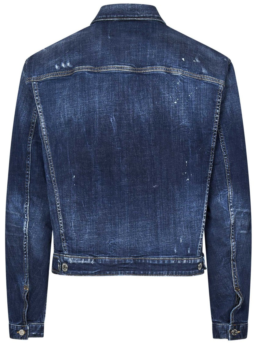 Dsquared2 Fitted Sports Jacket With Contrasting Stitching