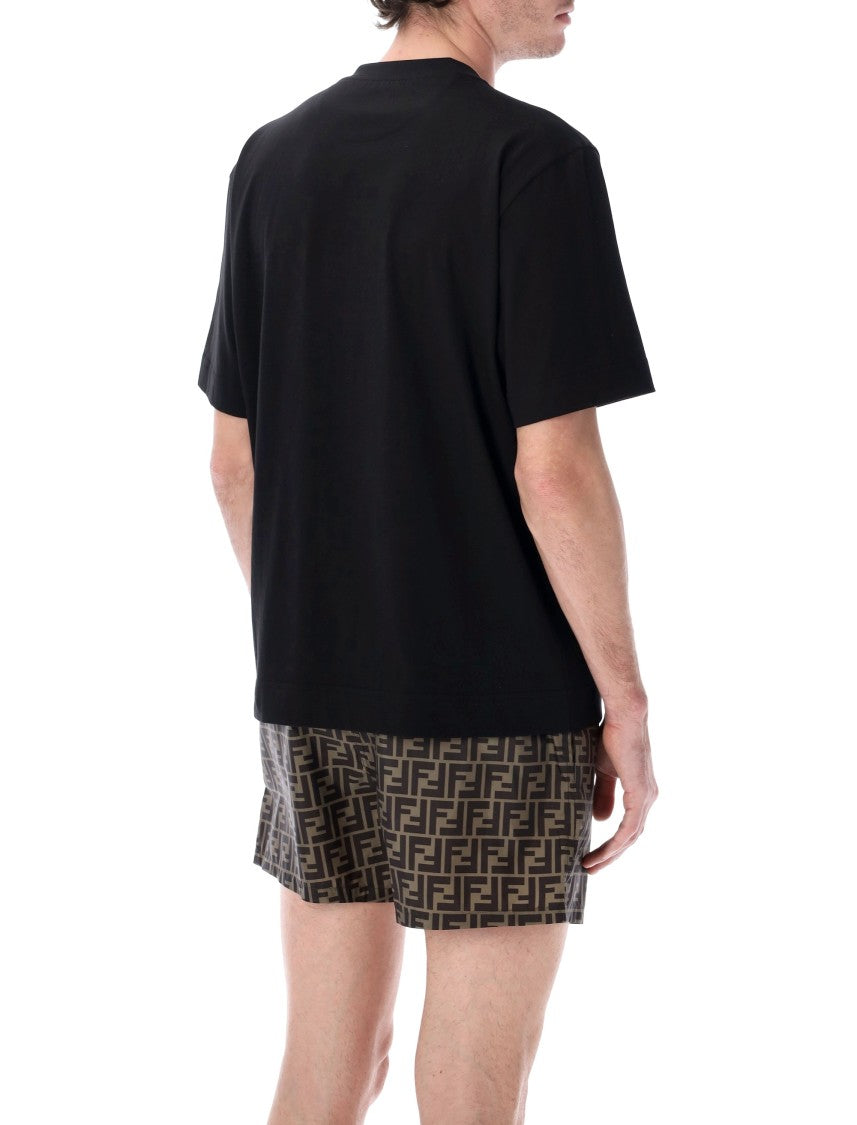 Fendi Pop Pois T-Shirt With Embroidered Logo