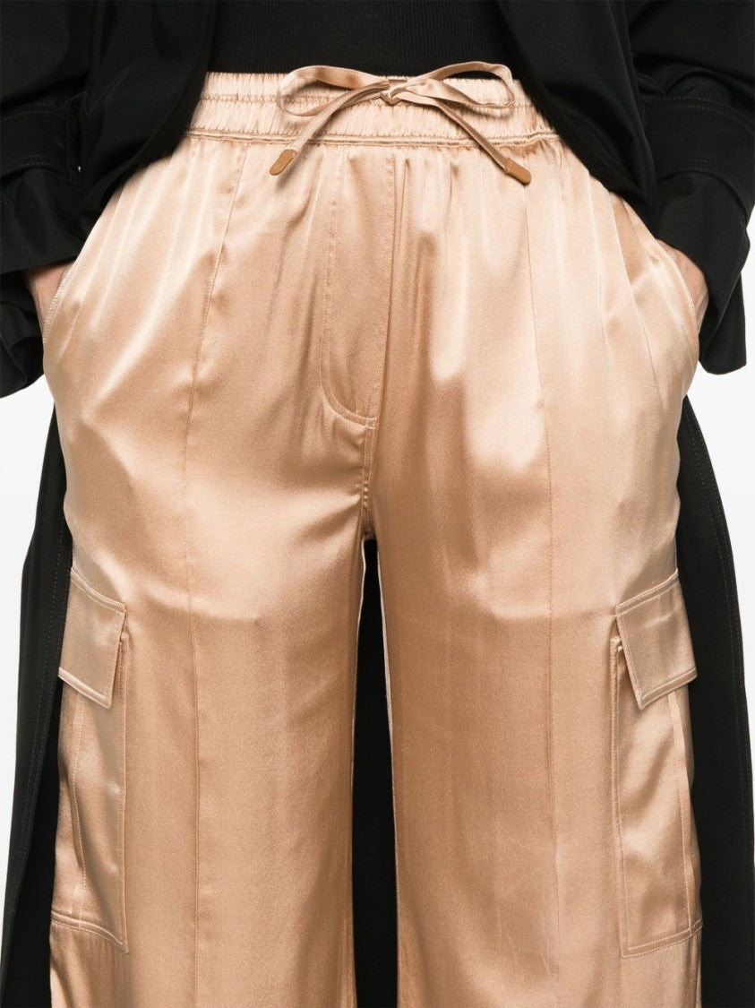 Tom Ford Relaxed Fit Wide Leg Trousers With Cargo Pockets