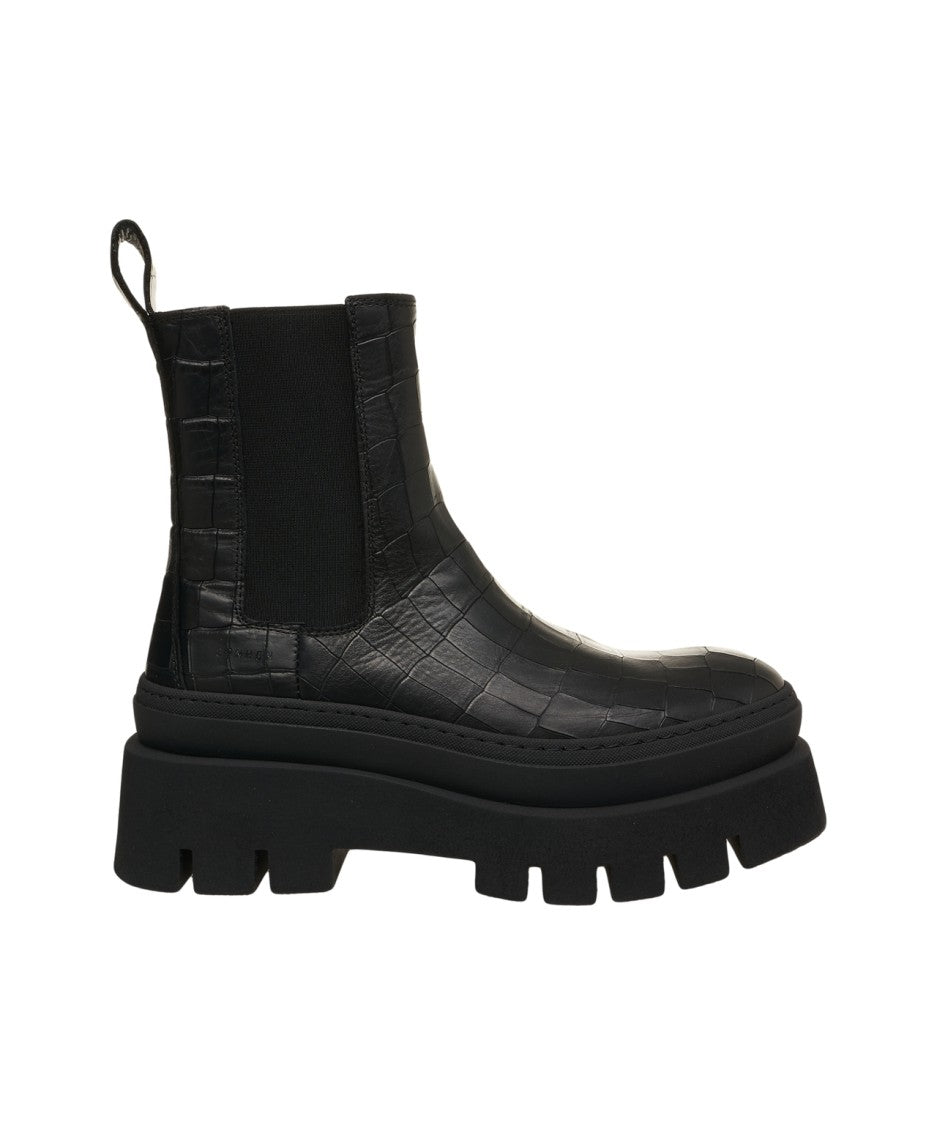 Copenaghen Copenhagen Suede Ankle Boots With Textured Upper