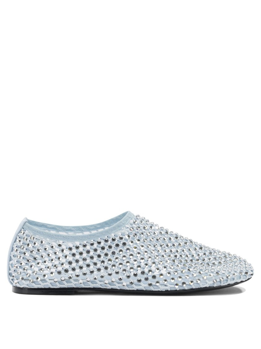Strategia Pointed Toe Ballerinas With Mesh Upper