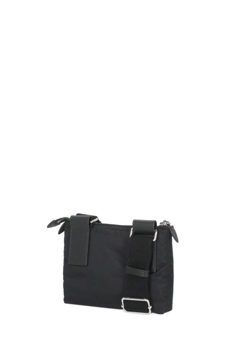 Maison Margiela Smooth Black Shoulder Bag With Adjustable Strap
