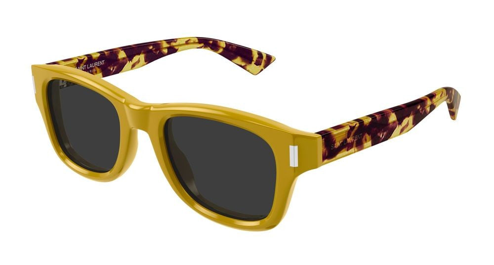 Saint Laurent Sunglasses Saint Laurent Sl 801 004 Yellow Havana Grey 50/21/145