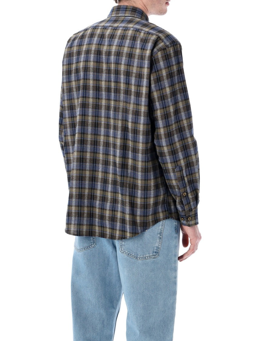 Erl Plaid Long-Sleeve Button-Up Shirt