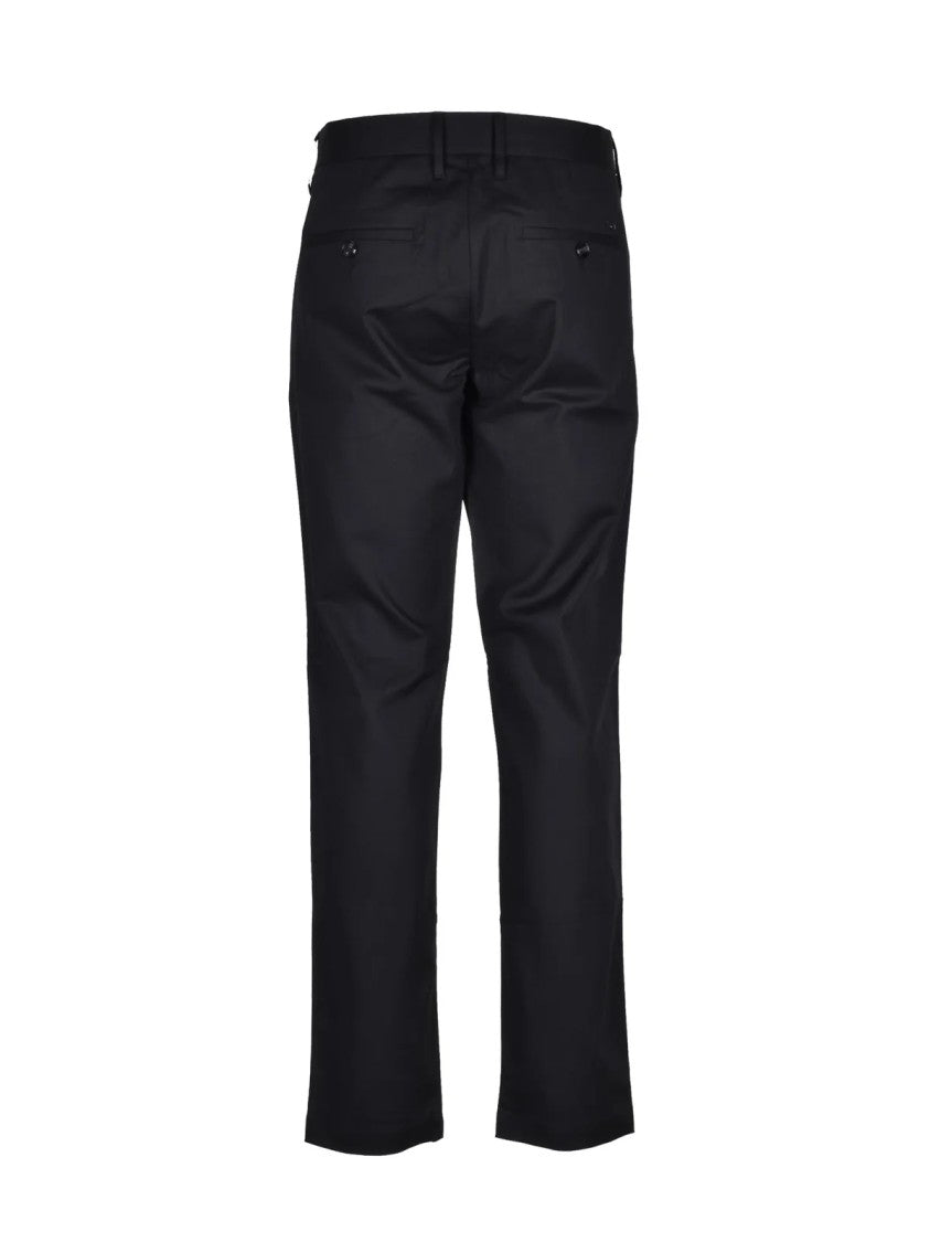 Emporio Armani Black Stretch Cotton Pants