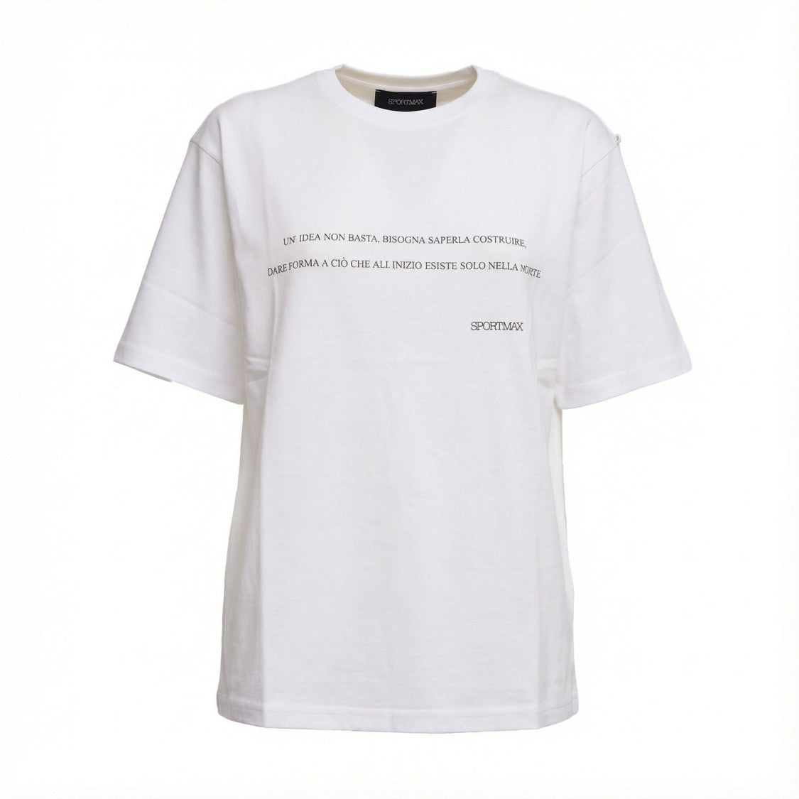 Sportmax Crewneck T-Shirt With Chest Print