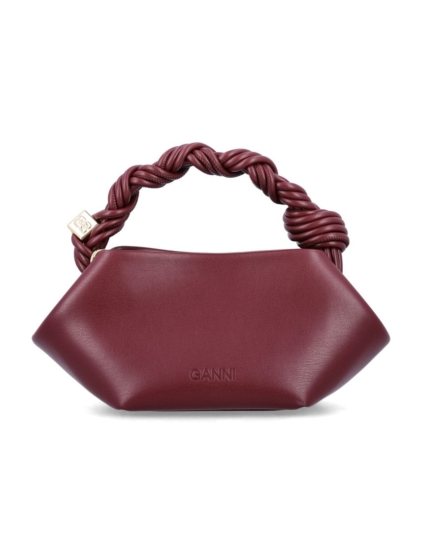 Ganni Geometric Mini Handbag With Twisted Rope Handle