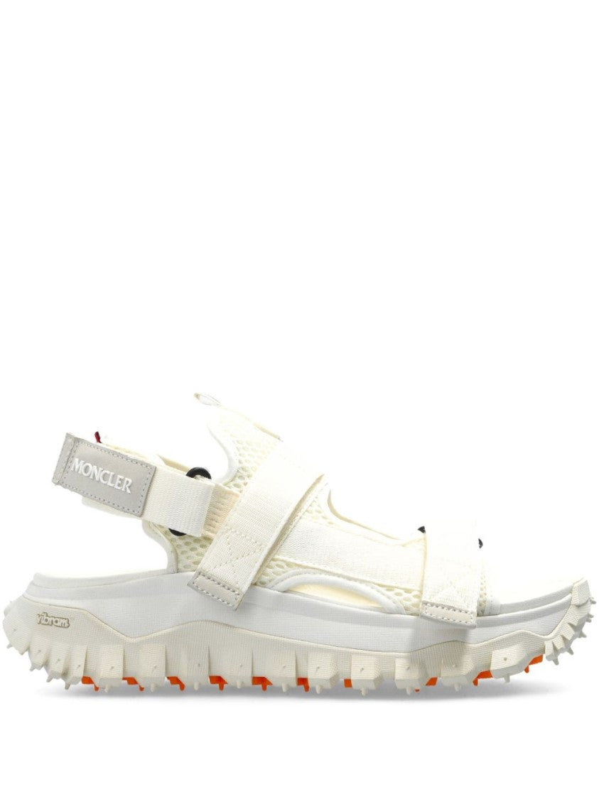 Moncler Sporty White Sandals With Adjustable Straps