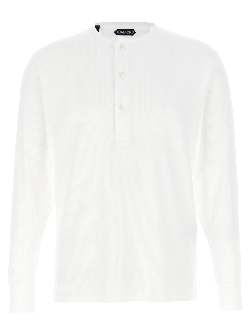 Tom Ford Ribbed Cotton T-Shirt