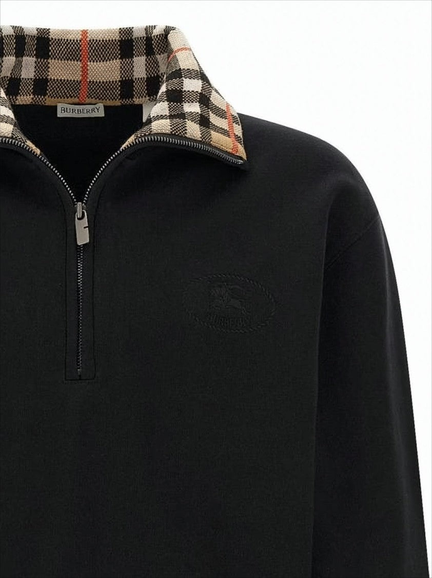 Burberry Long-Sleeve Pullover With Half-Zip
