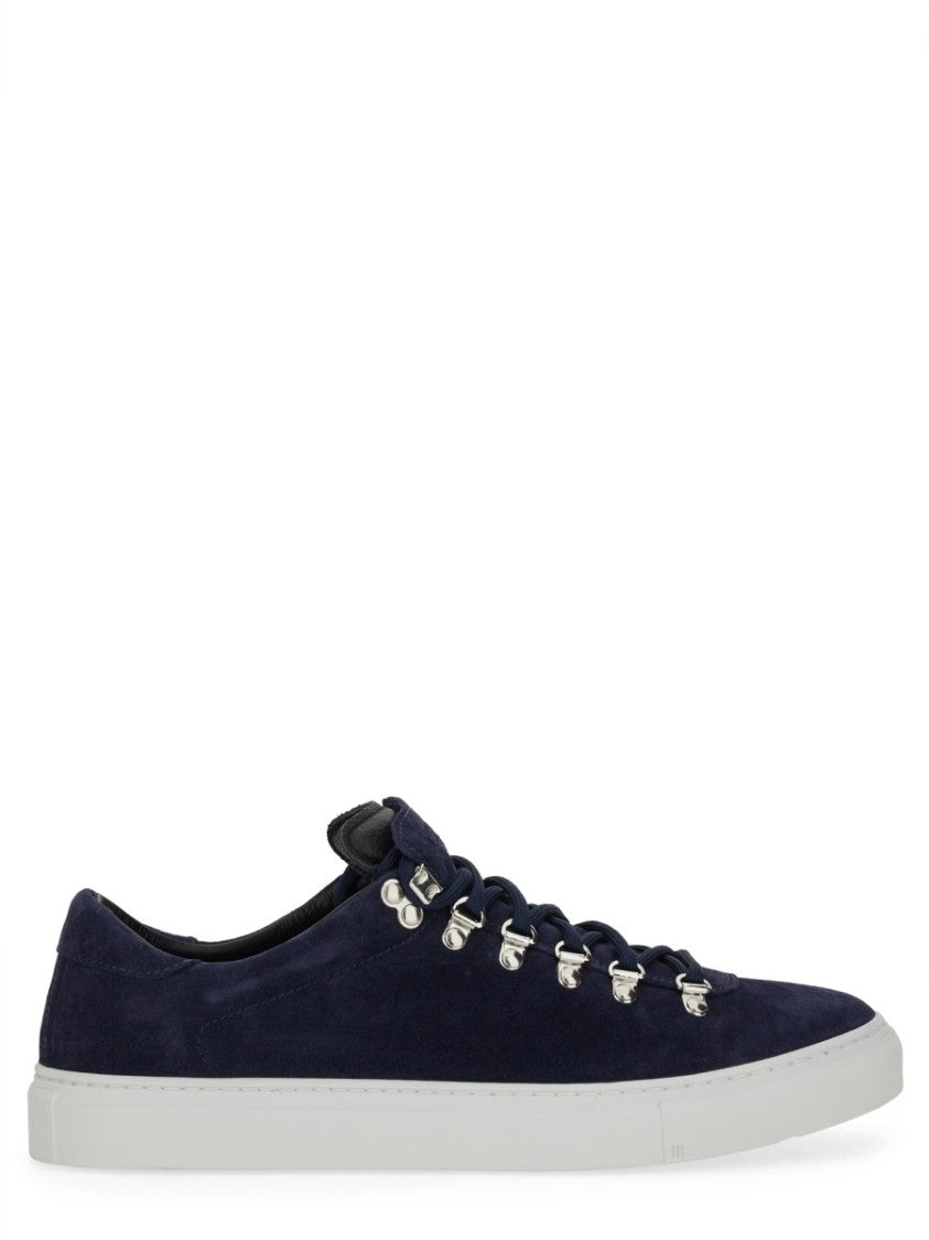 Diemme Navy Marostica Suede Metal Eyelets Sneakers