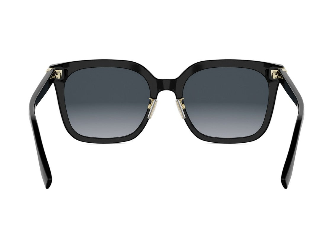 Fendi Fe40207f Gold Detail Oversized Square Sunglasses