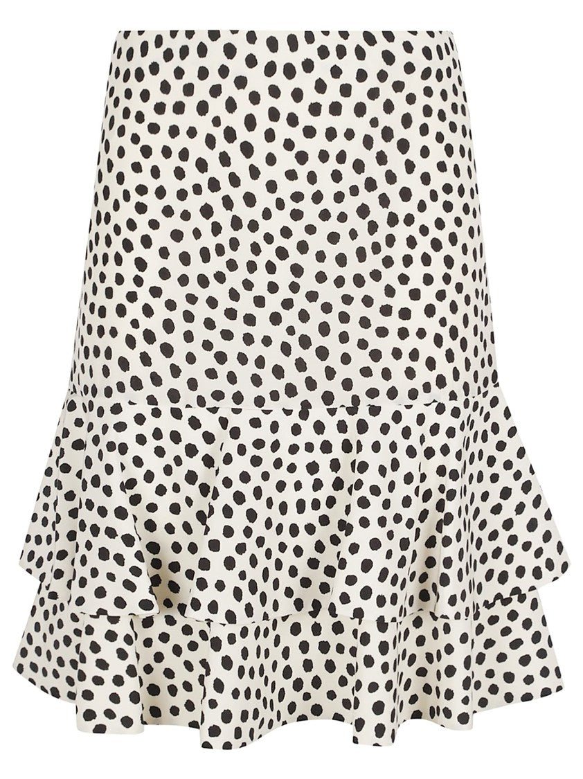 Chloé Silk Mini Skirt With Flounced Silhouette
