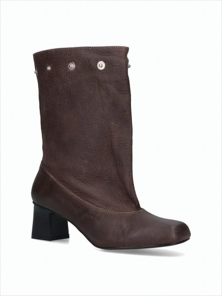 Paloma Wool Convertible Mid-Calf Boots With Silver Snap Details