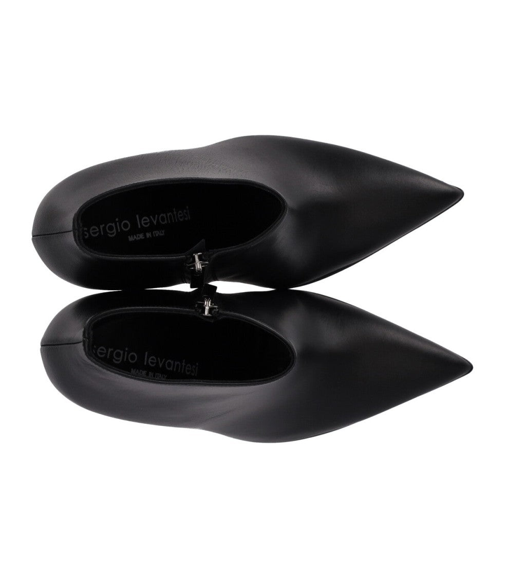 Sergio Levantesi Luna Black Heeled Ankle Boot