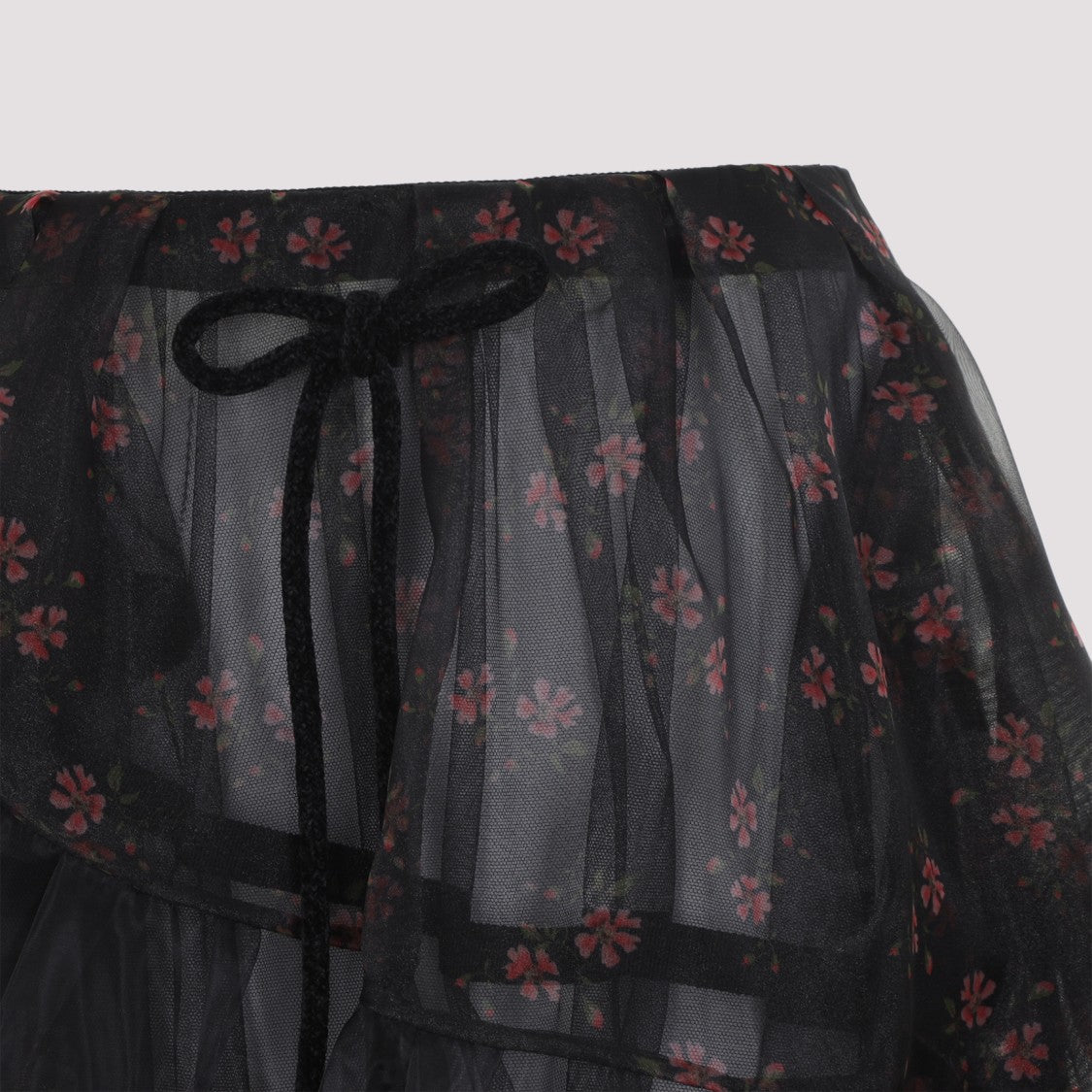 Simone Rocha Layered Black Midi Skirt
