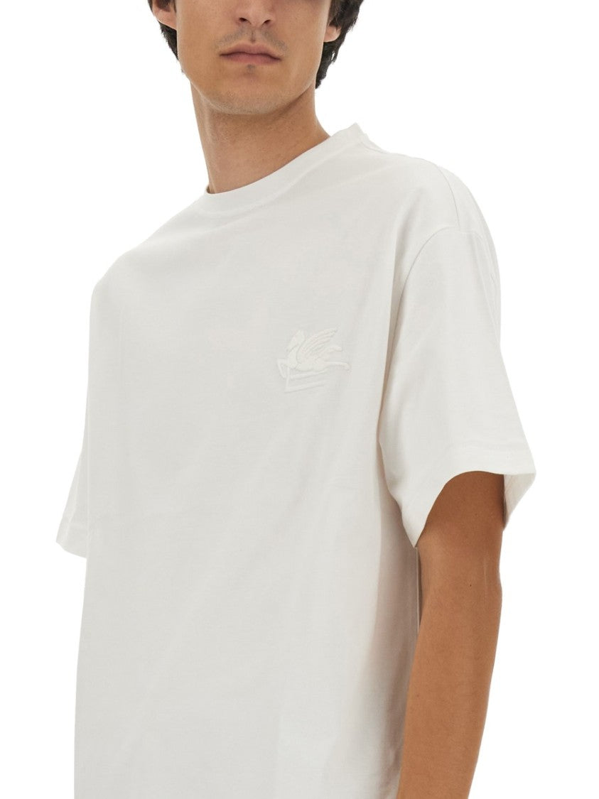 Etro T-Shirt Featuring Pegasus Embroidery