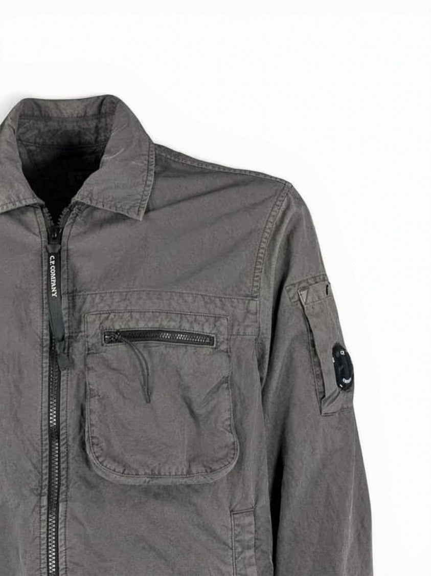C.P. Company Polyamide Casual Jacket With Classic Collar And Functional Pockets