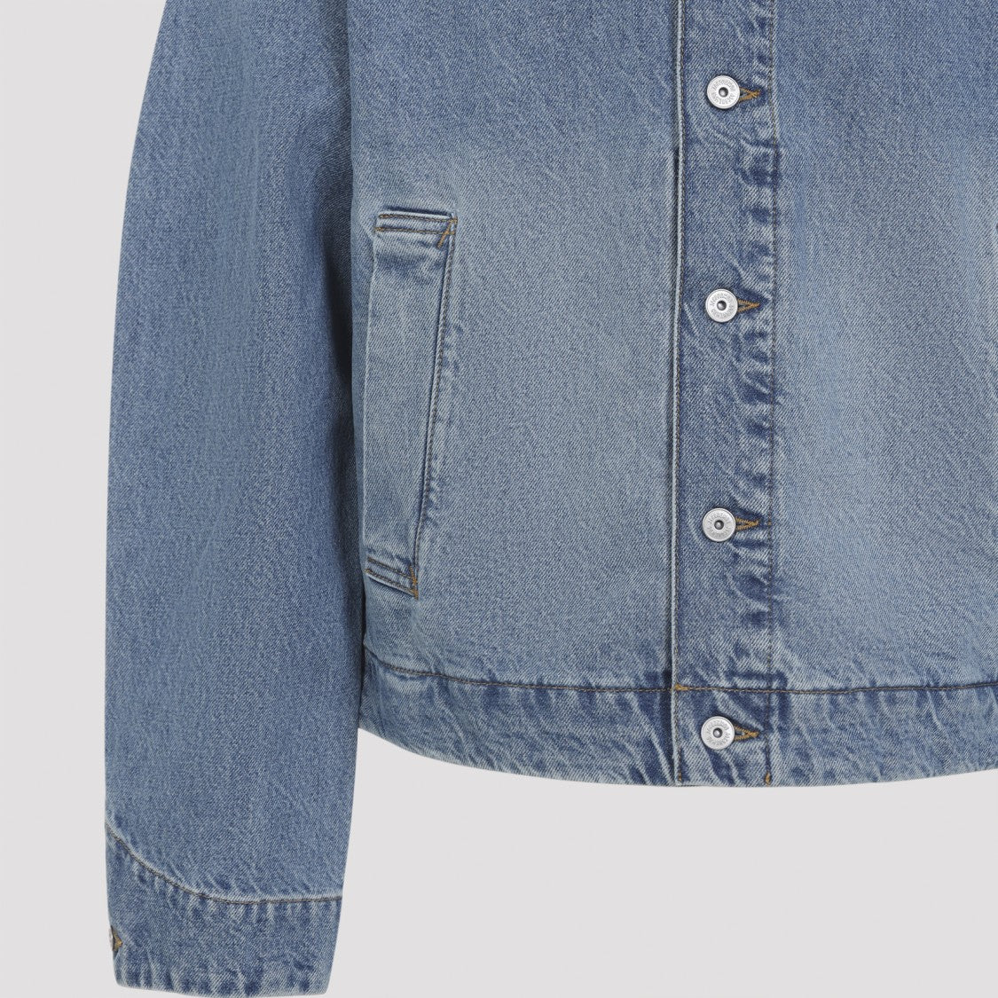 Jacquemus Classic Denim Jacket With Button-Up Front